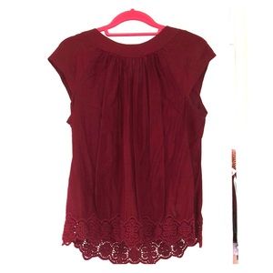 Maroon madewell blouse